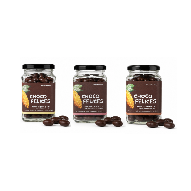 OFERTA 3x90 - Choco Felices con frutos secos 72% 200gr - BB OFERTA 3x90 - Choco Felices con frutos secos 72% 200gr - BB - Imagen 1